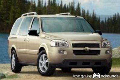 Insurance rates Chevy Uplander in New Orleans