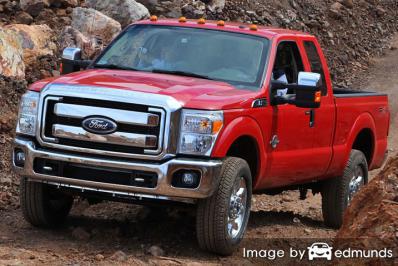 Insurance rates Ford F-250 in New Orleans